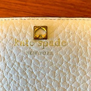 Kate Spade Pebbled Black & White Wallet